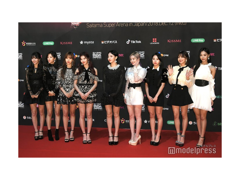 TWICE／モモ、ジョンヨン、ミナ、サナ、ナヨン、ダヒョン、チェヨン、ジヒョ、ツウィ（C）モデルプレス