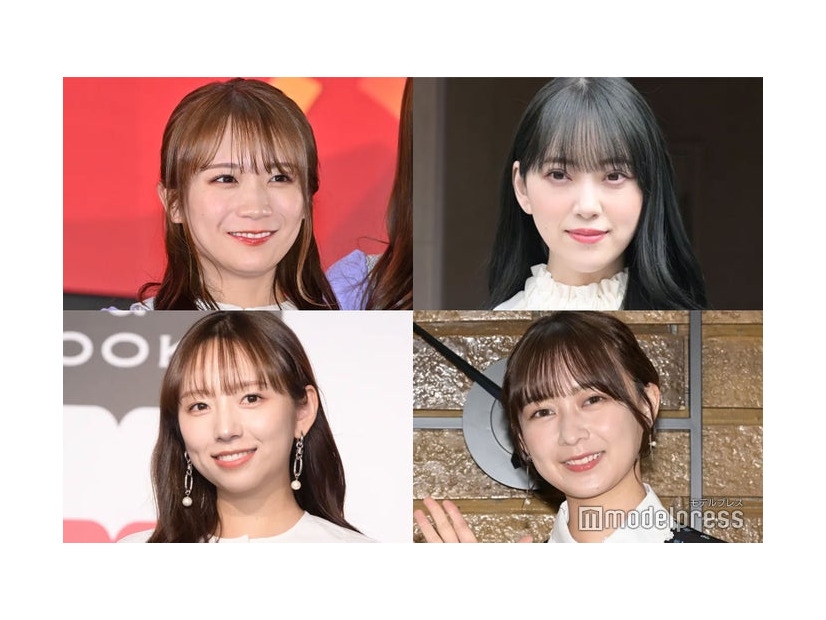 （左上から時計回りに）秋元真夏、堀未央奈、鈴木絢音、新内眞衣（C）モデルプレス