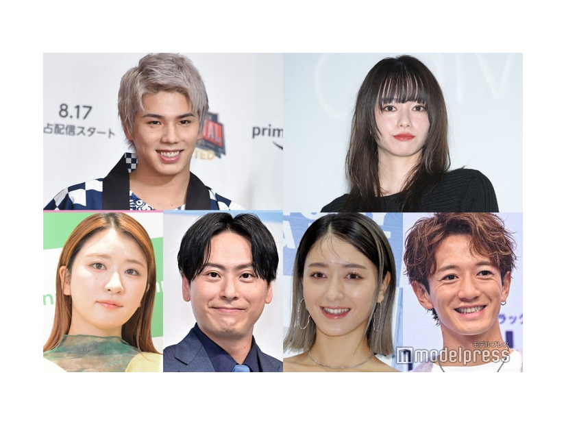 （上段左から）Hiro、山本舞香（下段左から）NICO、山下健二郎、みちょぱ、大倉士門（C）モデルプレス