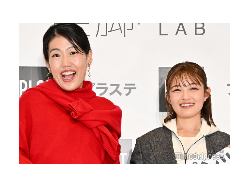 メディア向け発表・内覧会に出席した横澤夏子、井上咲楽（C）モデルプレス