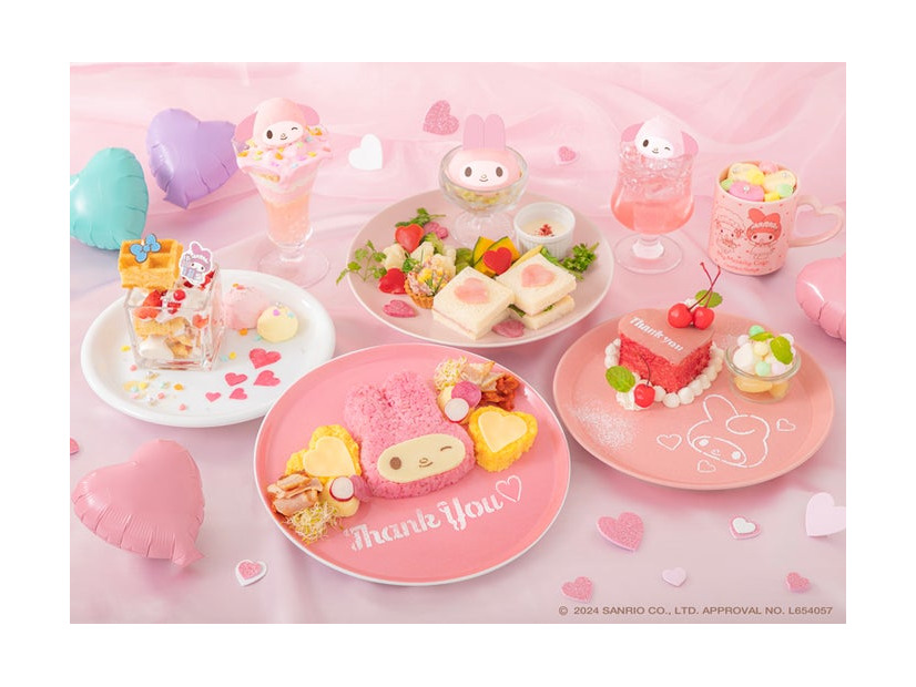 My Melody Cafe ～Heartful Party～（C）2024 SANRIO CO．，LTD．APPROVAL NO．L654057