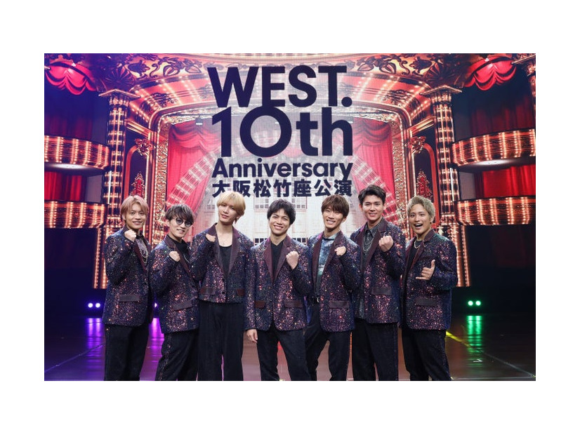 「WEST. 10TH Anniversary 大阪松竹座公演」中間淳太、神山智洋、藤井流星、重岡大毅、濵田崇裕、小瀧望、桐山照史（C）松竹