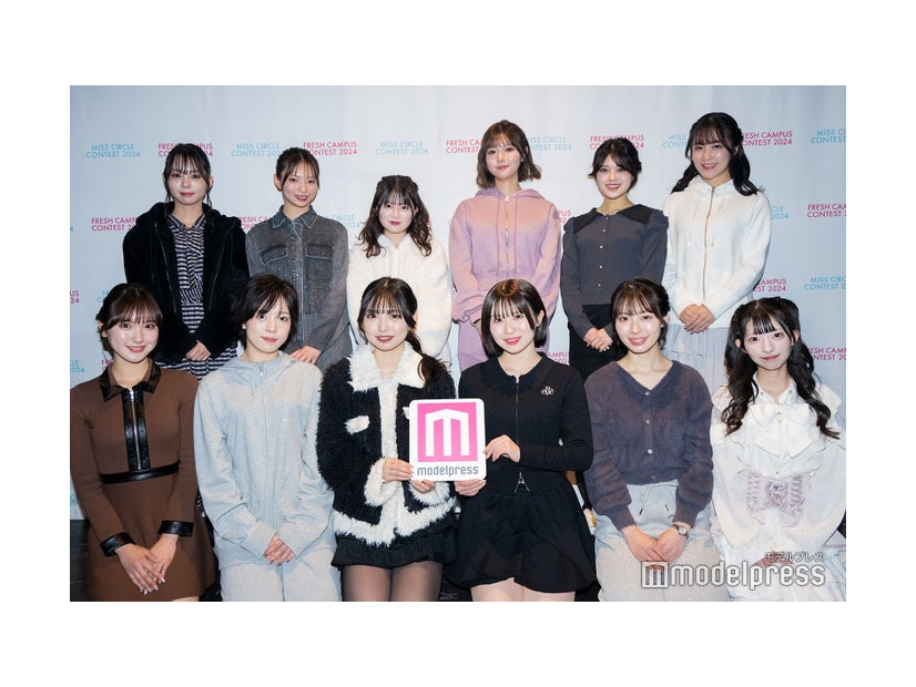 （前列左から）風間そらさん、品川裕香さん、山野光希さん、福田ゆらさん、瀧澤美優さん、鈴木蘭さん（後列左から）西平芽生さん、東条澪さん、鈴木愛美さん、田村さやかさん、山本瑛美さん、藤平紀歩さん（C）モデルプレス