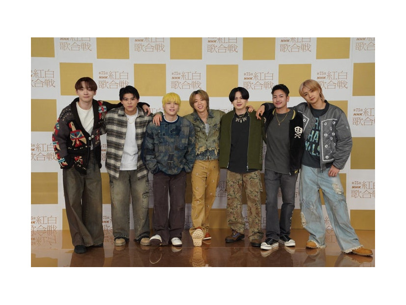 BE:FIRST／（左から）RYUHEI、LEO、SHUNTO、SOTA、MANATO、RYOKI、JUNON（提供写真）