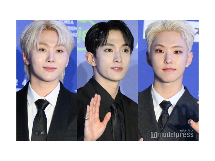 （左から）SEUNGKWAN（スングァン）、DK、HOSHI（ホシ）（C）モデルプレス