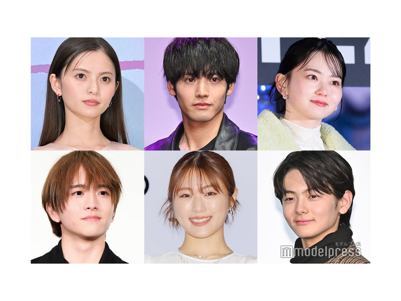 （上段左から）齋藤飛鳥、赤楚衛二、山田杏奈（下段左から）板垣李光人、渋谷凪咲、齋藤潤（C）モデルプレス