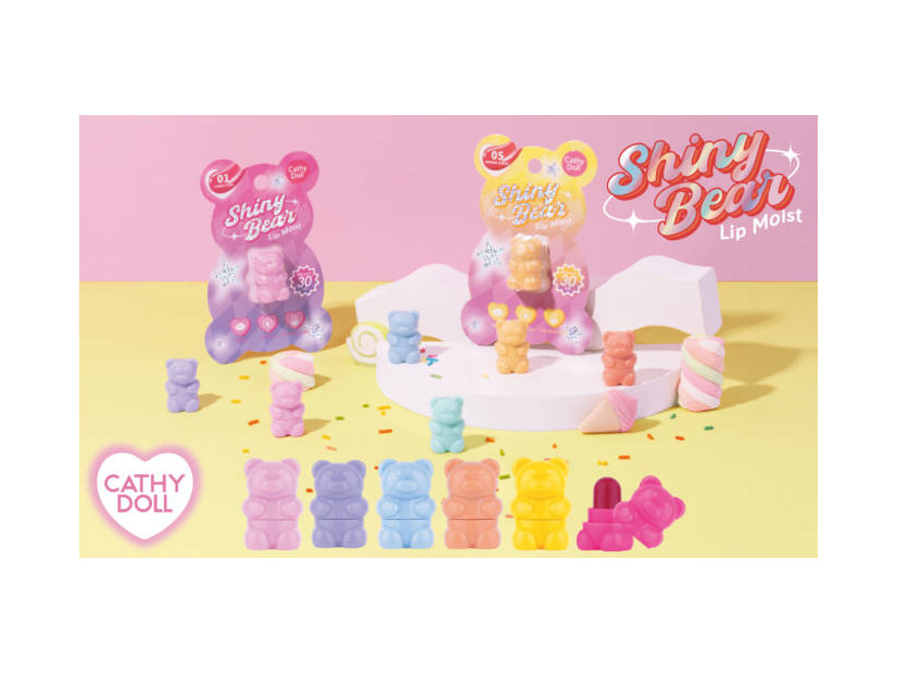 Cathy Doll、“くまモチーフ”のミニリップスティック「シャイニーベア リップモイスト」発売