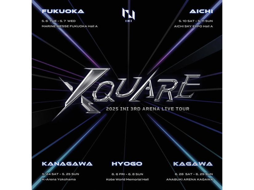 「2025 INI 3RD ARENA LIVE TOUR [XQUARE]」（C）LAPONE ENTERTAINMENT