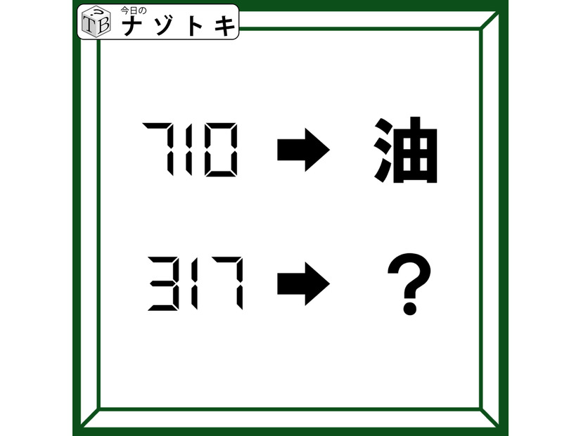 「デジタル数字が漢字になっちゃった！」様々な角度から眺めてみよう！【難易度LV.4クイズ】