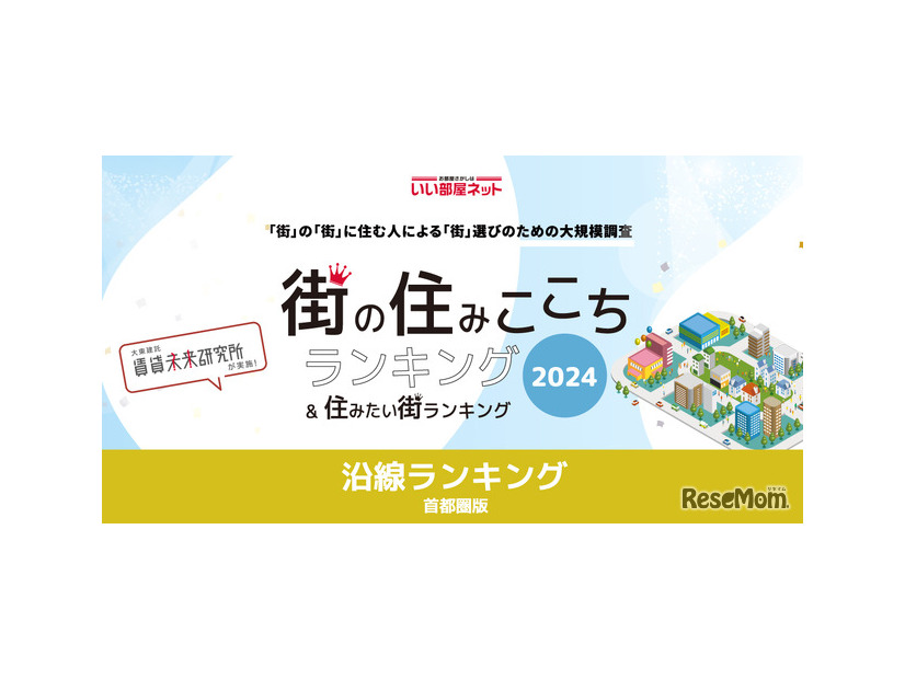 街の住みここち沿線ランキング2024＜首都圏版＞