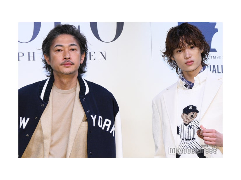 「ポロ ラルフ ローレン×MLB ローンチイベント」に出席した窪塚洋介、窪塚愛流（C）モデルプレス