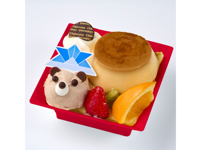 こどもの日 かわいいくまちゃんのプリンアラモード（税込432円）