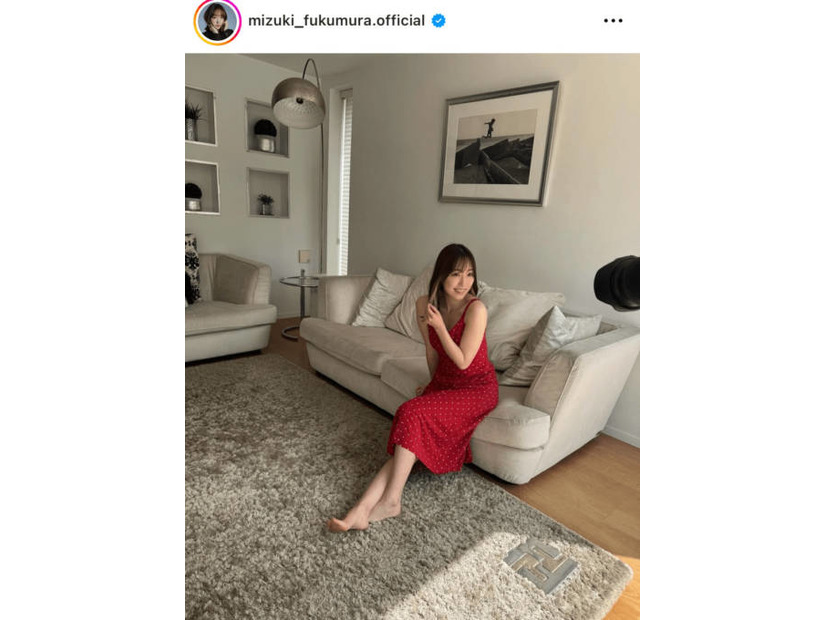 譜久村聖、ヘルシー美ボディ際立つキャミワンピSHOTに絶賛の声「可愛すぎます」「綺麗だね！」