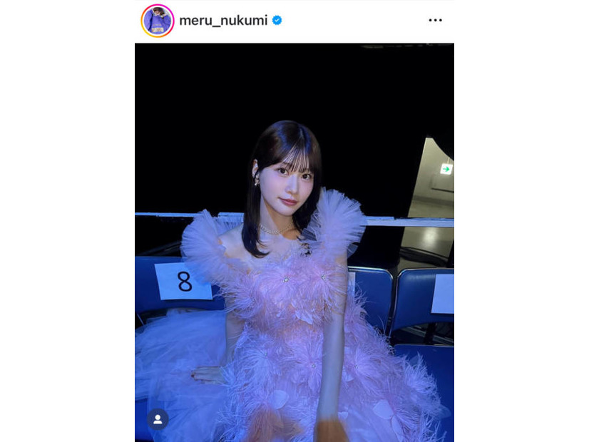 めるる、ふわふわドレスの美麗SHOTに反響「最高にかわいい」「お姫様みたい！」