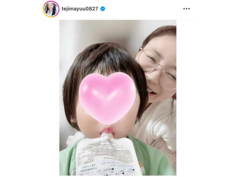 手島優、体調不良だった1歳息子の全快を笑顔SHOTで報告「元気！復活！！完治！！！」