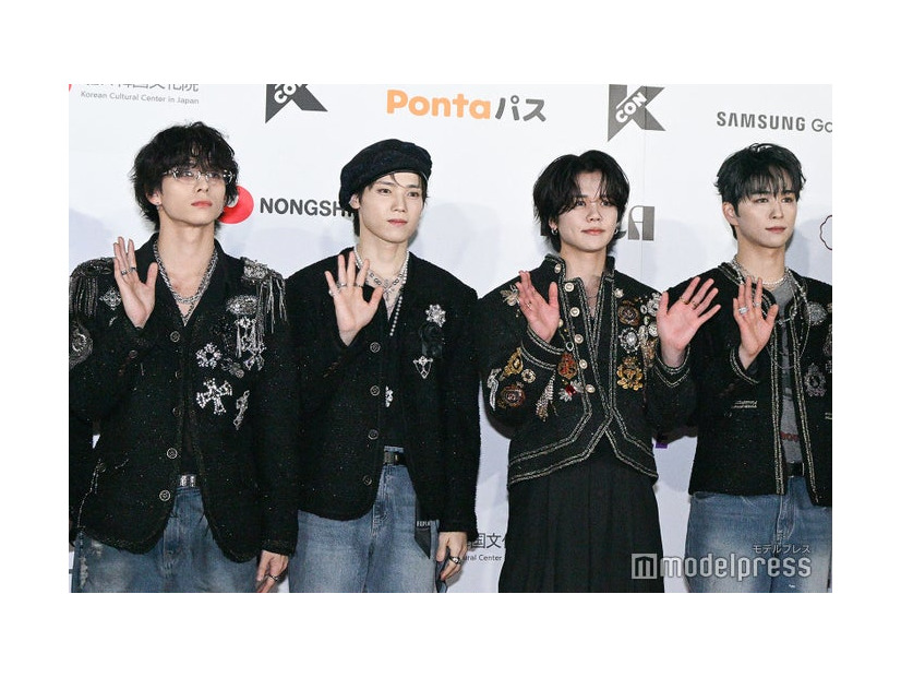 「KCON JAPAN 2025」レッドカーペットに登場したINI／西洸人、木村柾哉、藤牧京介、後藤威尊（C）モデルプレス