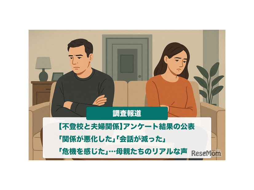 「不登校の保護者の夫婦関係」調査