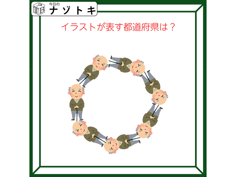 クイズです！「イラストが表す都道府県は？」おじいさんがどうなってる？【難易度LV２.・甘口】