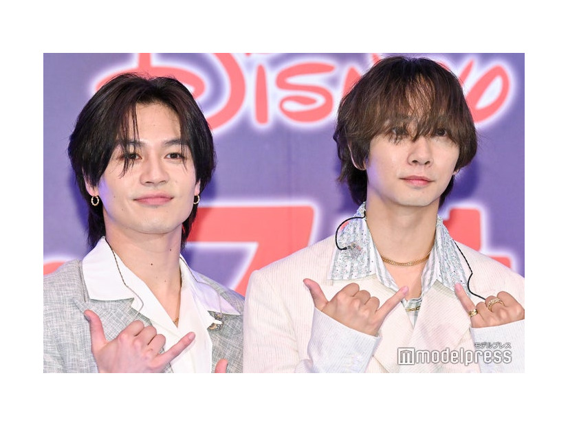 「一夜限りの『リロ＆スティッチ』プレミアム・ダンスナイト」に出席した松田元太、中村海人（C）モデルプレス