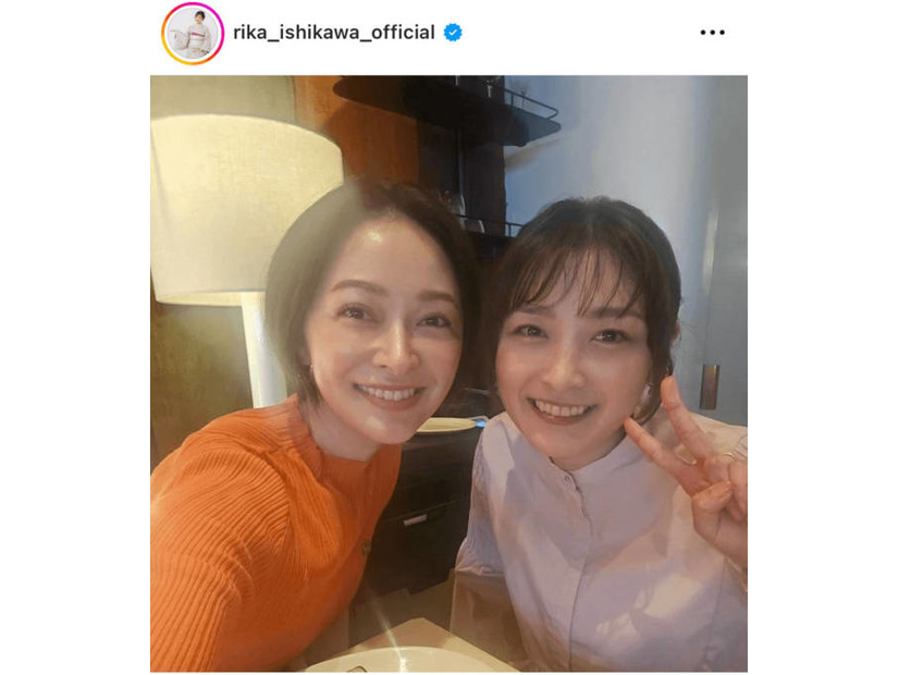 石川梨華、“モー娘。の先輩”市井紗耶香と楽しくランチ「またお会いする約束もしたの」