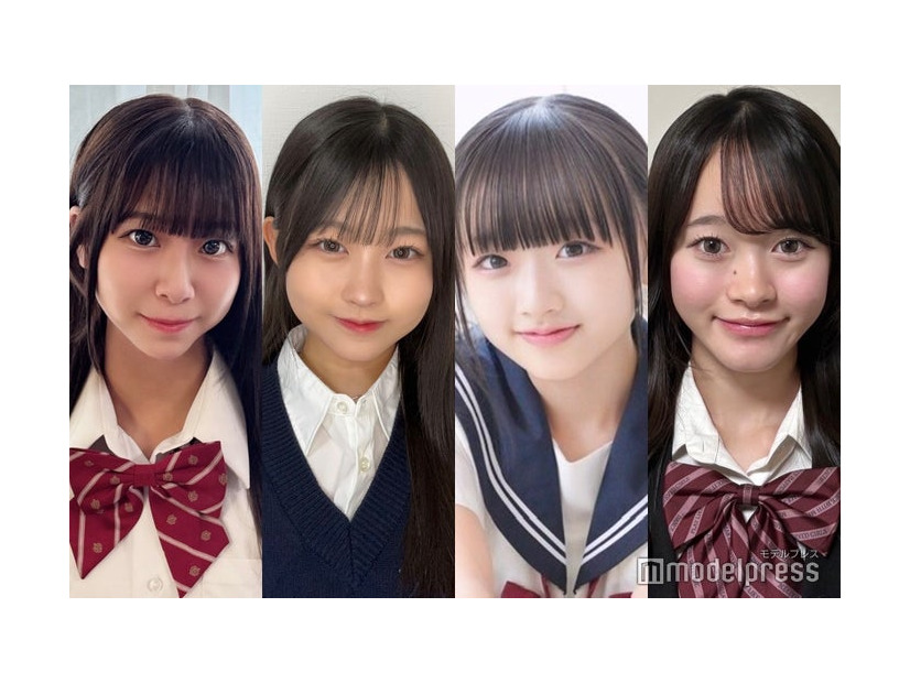 「高一ミスコン2025」暫定上位4人（提供写真）