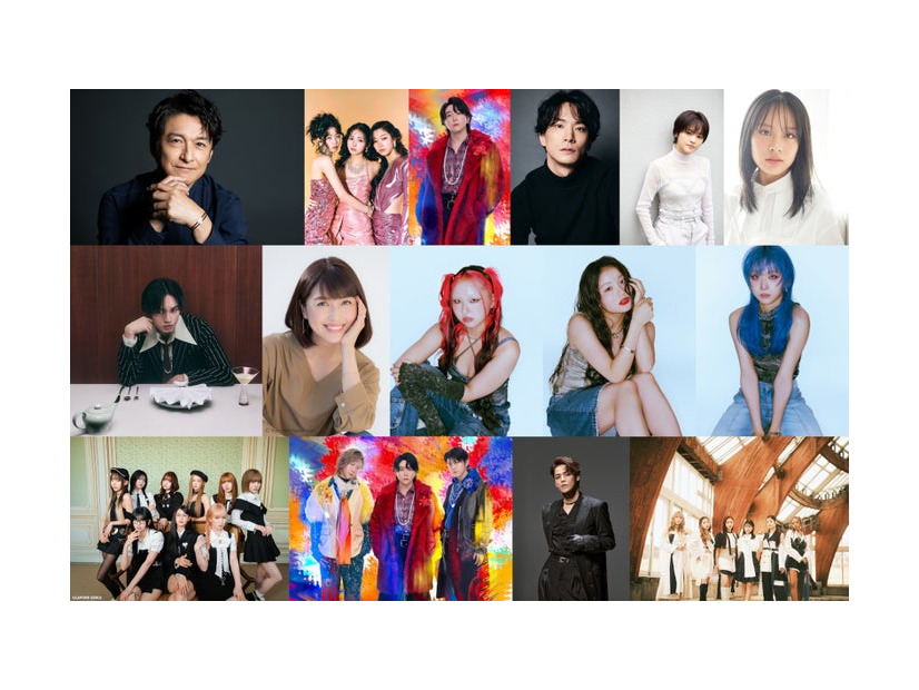 「音楽の日2025」ディズニー企画／（上段左から）石丸幹二、IS:SUE、大森元貴、小林唯、昆夏美、清水美依紗（中段左から）中島健人、新妻聖子、CHIKA・KOHARU・JISOO（HANA）（下段左から）ME:I、Mrs. GREEN APPLE、宮野真守、Little Glee Monster（C）TBS