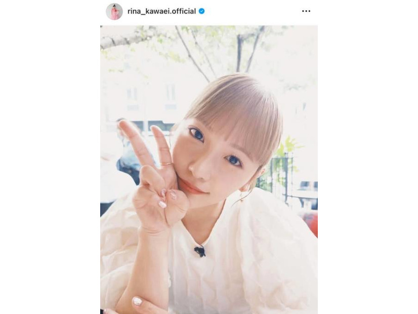 「誰かと思った！」川栄李奈、ハイトーンの大胆イメチェンSHOTに驚きの声「新鮮すぎてドキドキ」