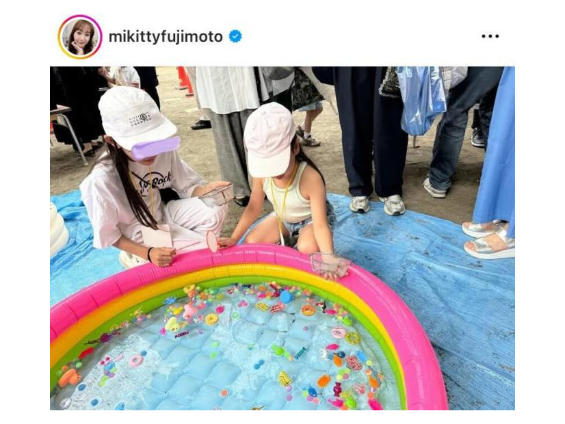 藤本美貴、9歳長女＆5歳次女のほっこりSHOTに「とっても可愛い」「癒されます」の声