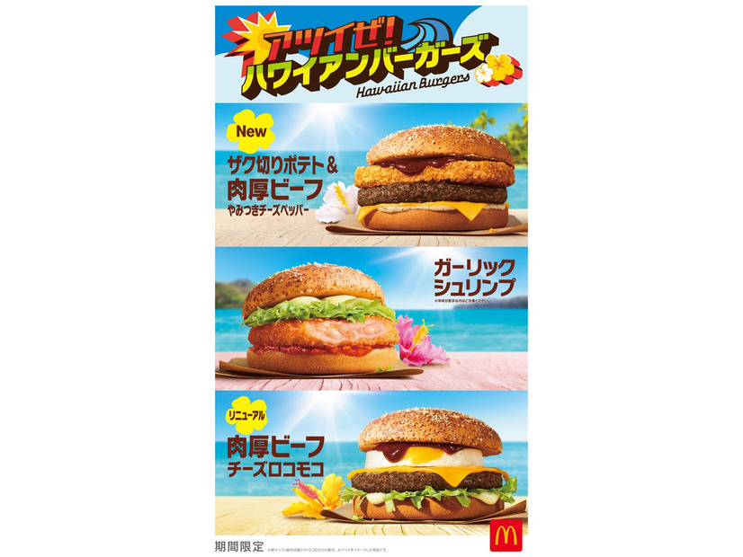 「アツイぜ！ハワイアンバーガーズ」キービジュアル（提供写真）