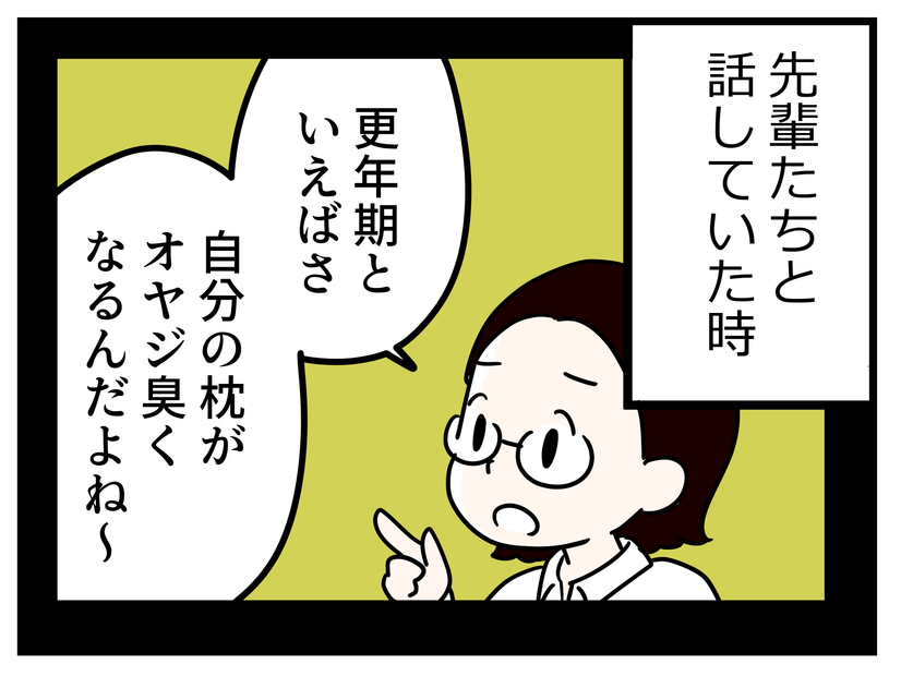 「更年期世代は枕がオジサン臭くなる」って先輩が言ってたけど、私の場合はそれだけじゃなくて【マンガ100人の更年期R】#5
