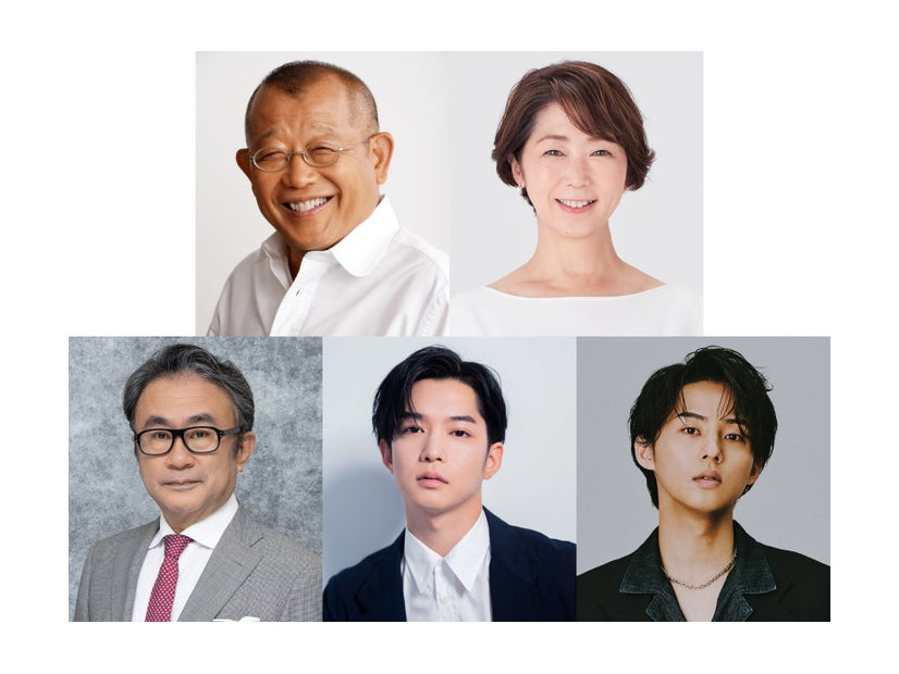 （上段左から）笑福亭鶴瓶、中井美穂（下段左から）三谷幸喜、千葉雄大、藤ヶ谷太輔（提供写真）