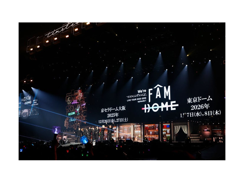 「We're timelesz LIVE TOUR 2025 episode 1 ～FAM～」より（提供写真）