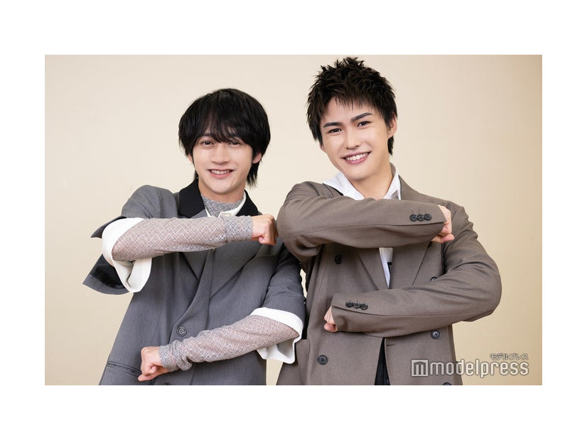 「あの夏、君と出会えて～幻の甲子園で見た景色～」のインタビューに応じた藤井直樹、岡崎彪太郎（C）モデルプレス
