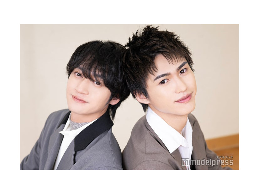 「あの夏、君と出会えて～幻の甲子園で見た景色～」のインタビューに応じた藤井直樹、岡崎彪太郎（C）モデルプレス