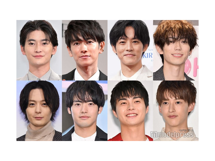 （上段左から時計回り）高橋文哉、佐藤健、松坂桃李、樋口幸平、伊藤あさひ、結木滉星、赤楚衛二、犬飼貴丈（C）モデルプレス
