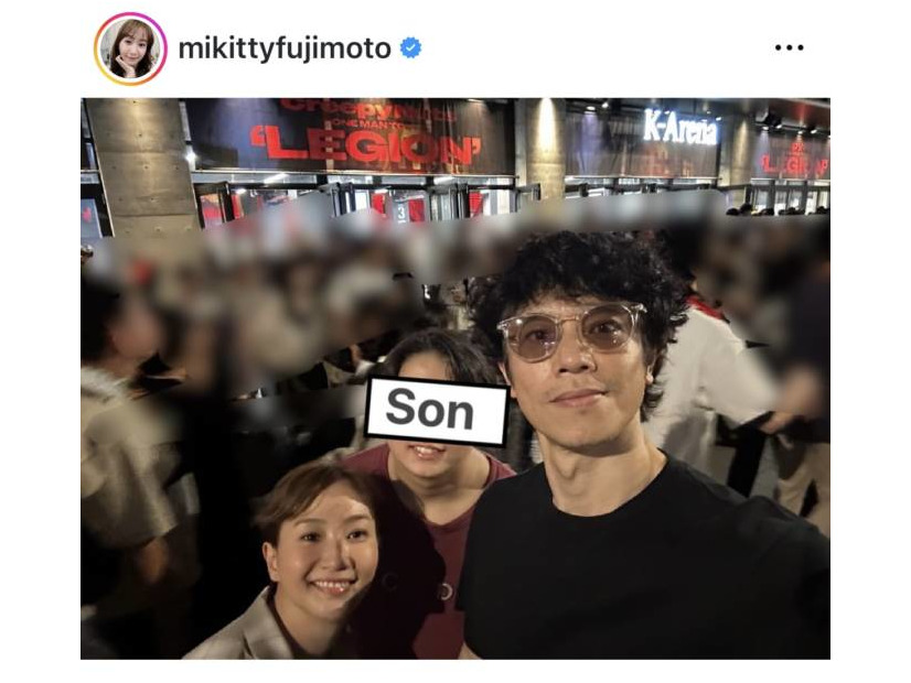 藤本美貴、夫の庄司＆13歳長男とCreepy Nutsライブへ！親子SHOTに「口元がそっくり」「仲良しですね」の声