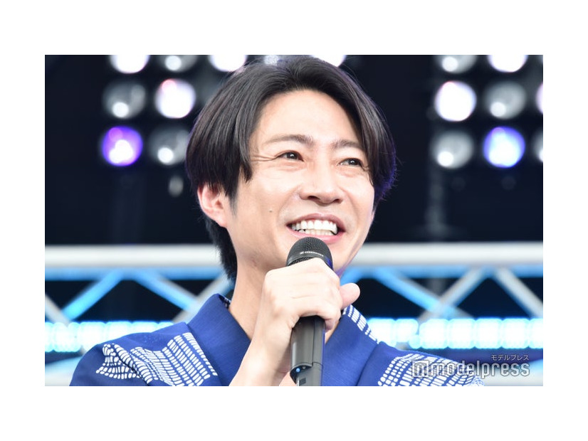 ドラマ「『大追跡～警視庁SSBC強行犯係～』いよいよ今晩6話放送！キャスト大集合！夏の大感謝祭」に出席した相葉雅紀（C）モデルプレス