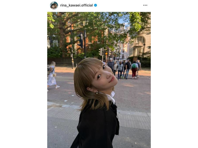 川栄李奈、ロンドンでパシャリ！無邪気な笑顔SHOTに「最高に可愛い」「天使さん」の声