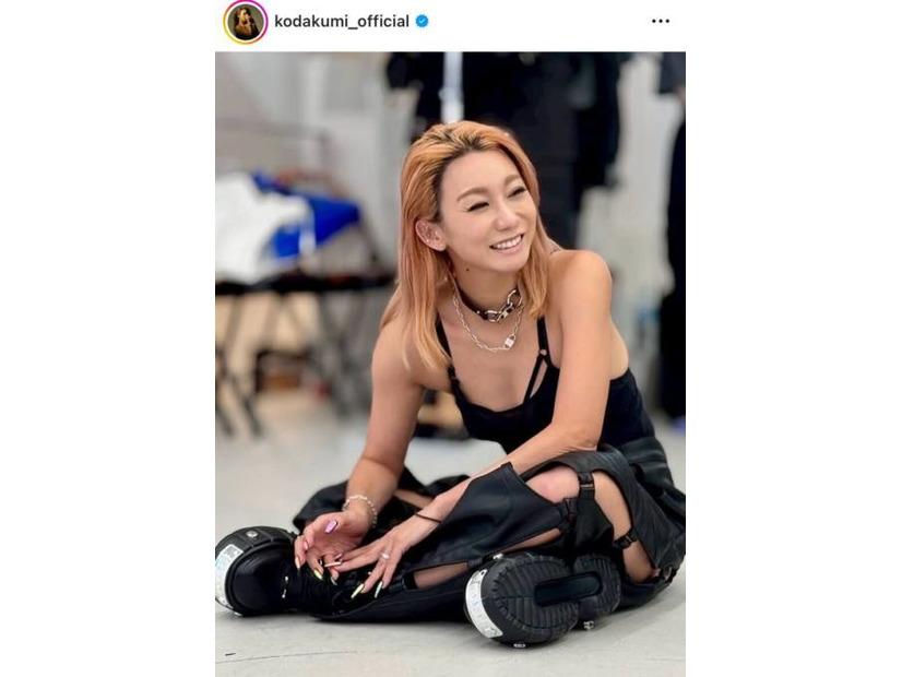 倖田來未、引き締まった美ボディ披露のリハSHOTに反響「かっこいい歳のとりかた」「いつまでも素敵」
