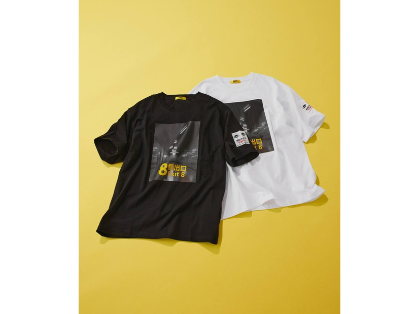 コラボTシャツ ￥3,490（税込）／『8番出口』 × and ST アパレルコラボ