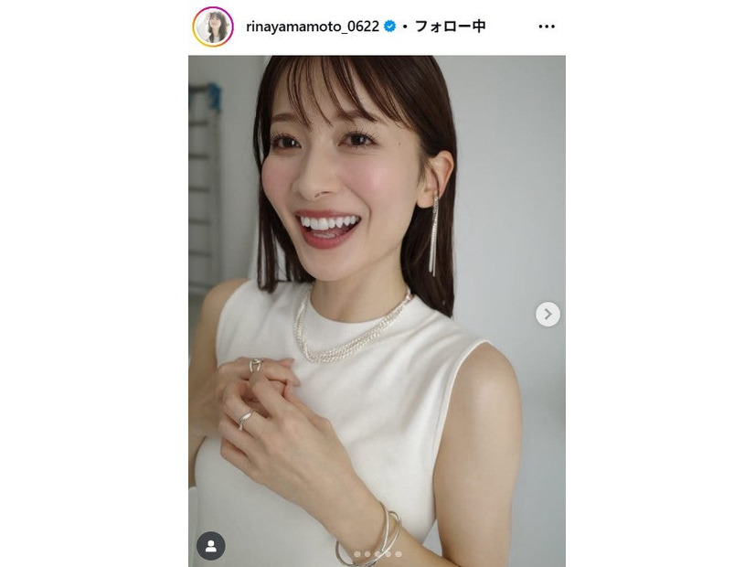 山本里菜アナ公式Instagramより