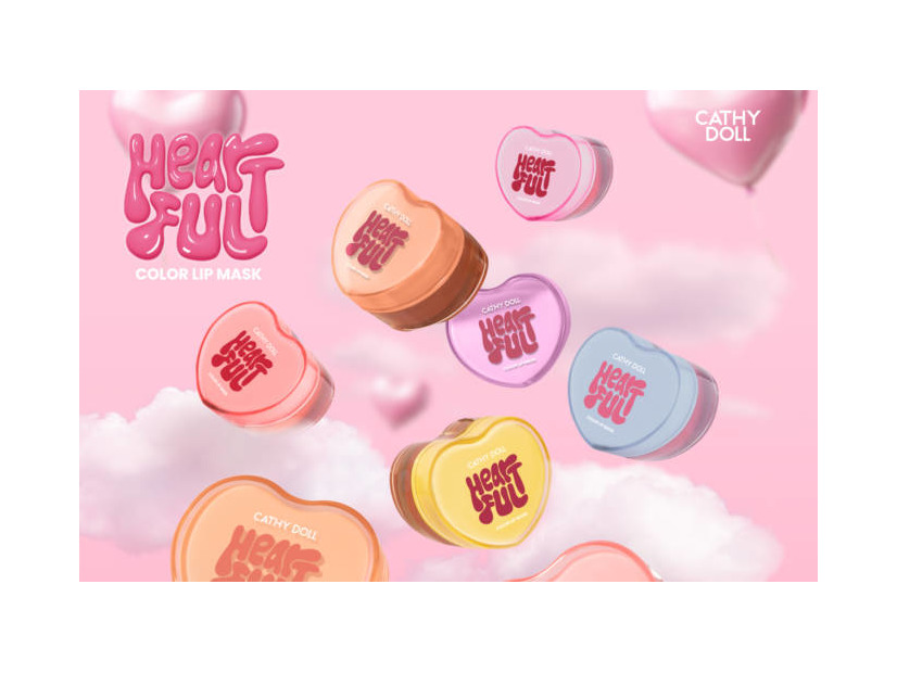 キャシードール、とろけだす透け感×血色「Cathy Doll　ハートフル カラーリップマスク」が登場