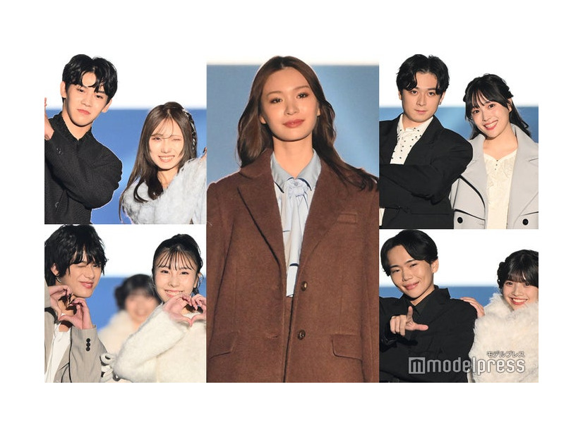 （左上から時計回り）中村匠吾さん、昼間彩花さん、中川紅葉、増田悠佑さん、田中葵さん、坂本侑翼さん、野宮凛さん高岡遼佑さん、服部琴夏さん（C）モデルプレス
