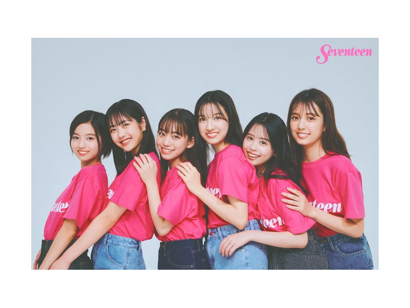 「ミスセブンティーン2025」受賞者（左から）佐々木満音、原田花埜、岡本望来、川瀬翠子、梶原叶渚、堀口真帆（C）Seventeen／集英社、撮影／千葉タイチ