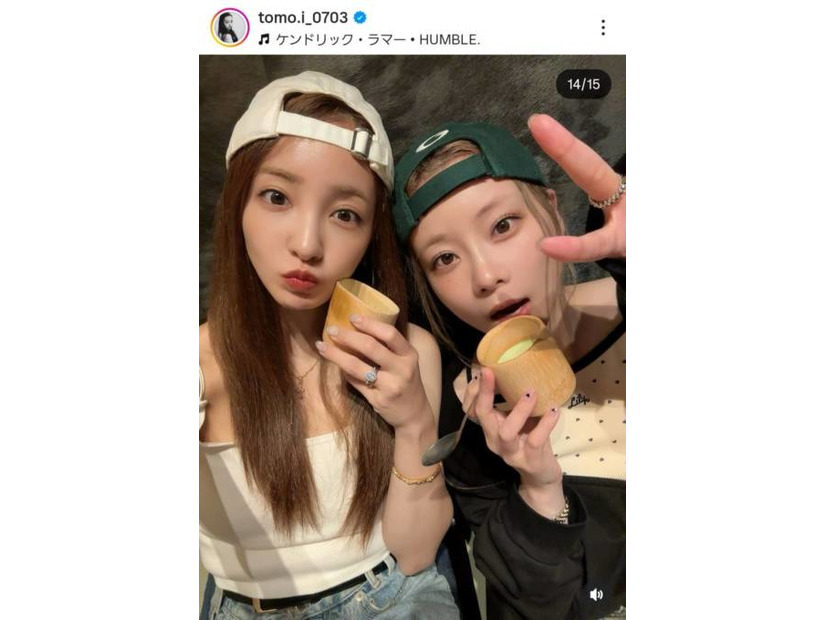 板野友美、重盛さと美との仲良し2SHOTに反響「永久保存版」「推しと推しのコラボ」