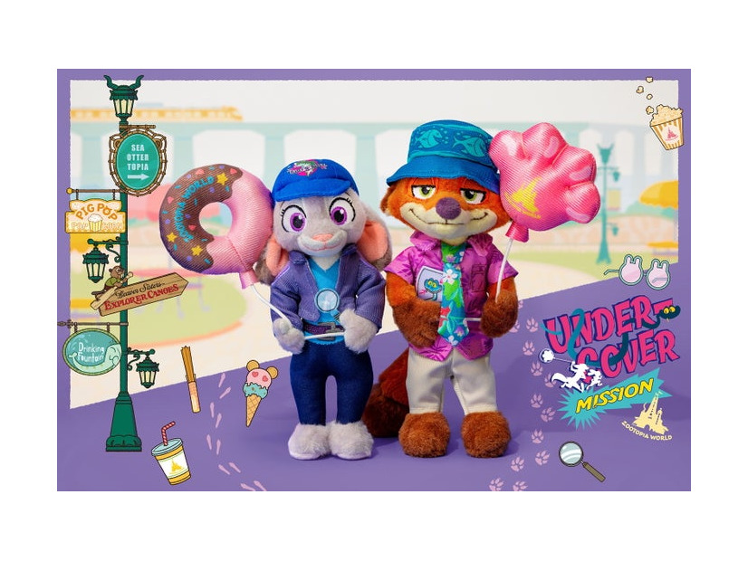 ぬいぐるみバッジ各¥2,400（C）Disney