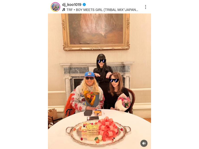 DJ KOO、妻との36回目の結婚記念日を報告！娘からはお祝いの豪華ディナー「感謝しかないです！」