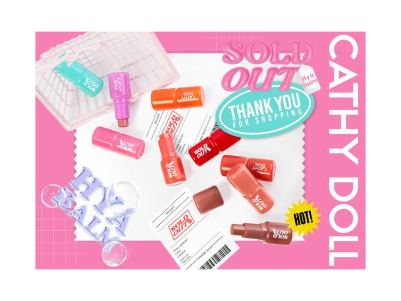 CathyDoll、うるおい続く「ソールドアウトリップバーム」が新登場