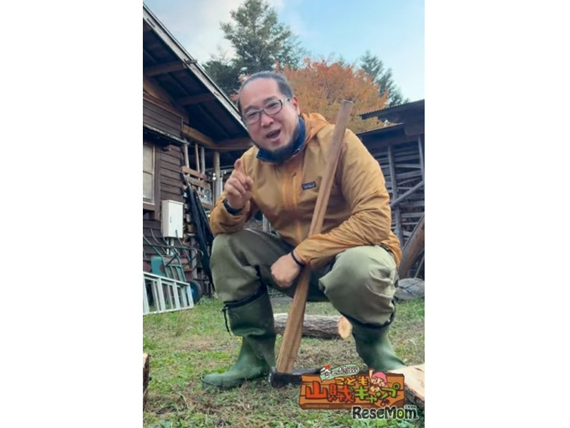 冬の信州こども山賊キャンプのようす