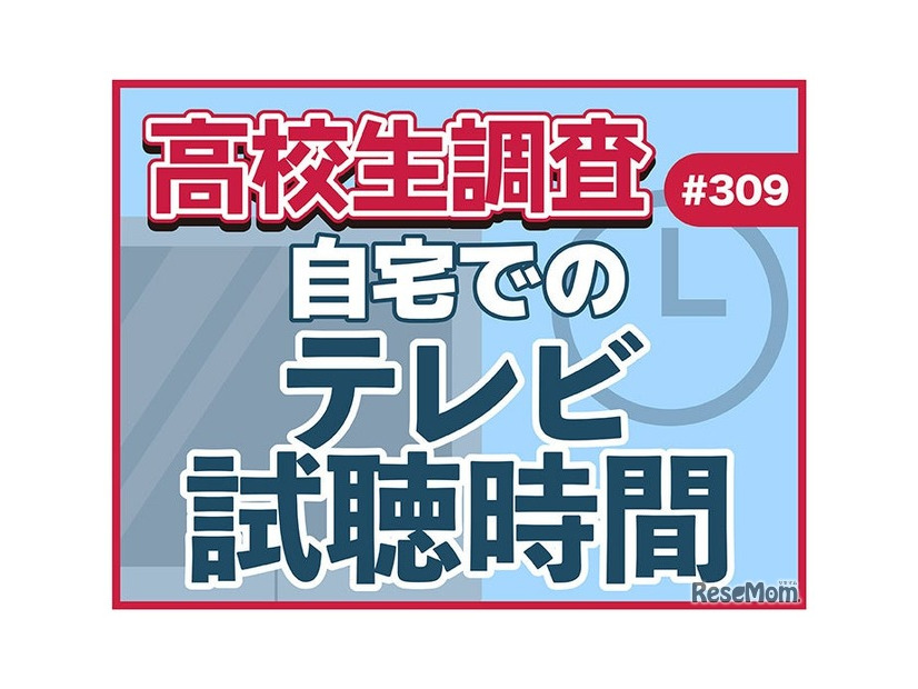 高校生調査　自宅でのテレビ視聴時間
